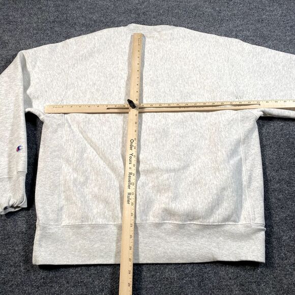 Champion Reverse Weave Mens Large Oversized Sweatshirt Crew Neck Large Graphic - Picture 7 of 8